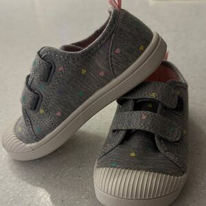 Charming Gray Kids Sneakers with Colorful Accents